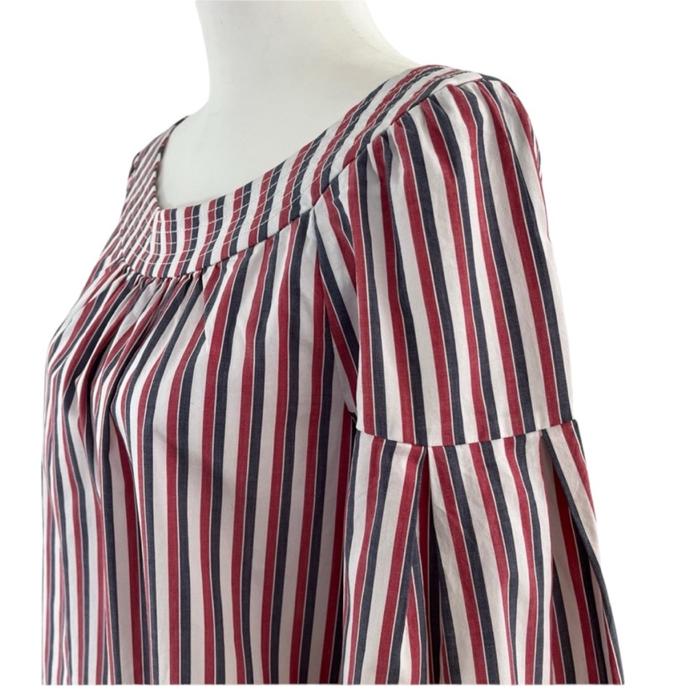 Trina Turk Red, White, and Blue Long Sleeve Top Size S - Picture 4 of 6